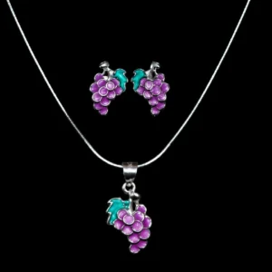 Grapes Pendant  Earrings