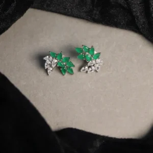 Green CZ Studs