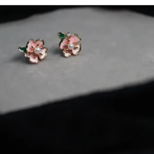 Rosegold Flower Studs
